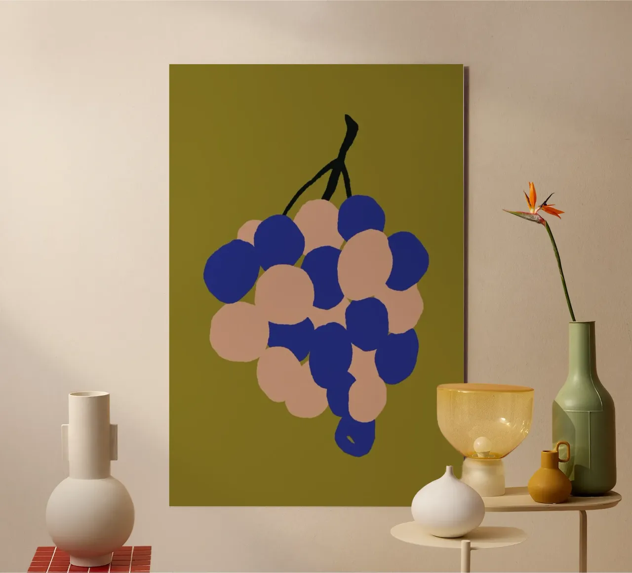 Joyful Fruits - Grapes alluminio dibond da Atelier Mave