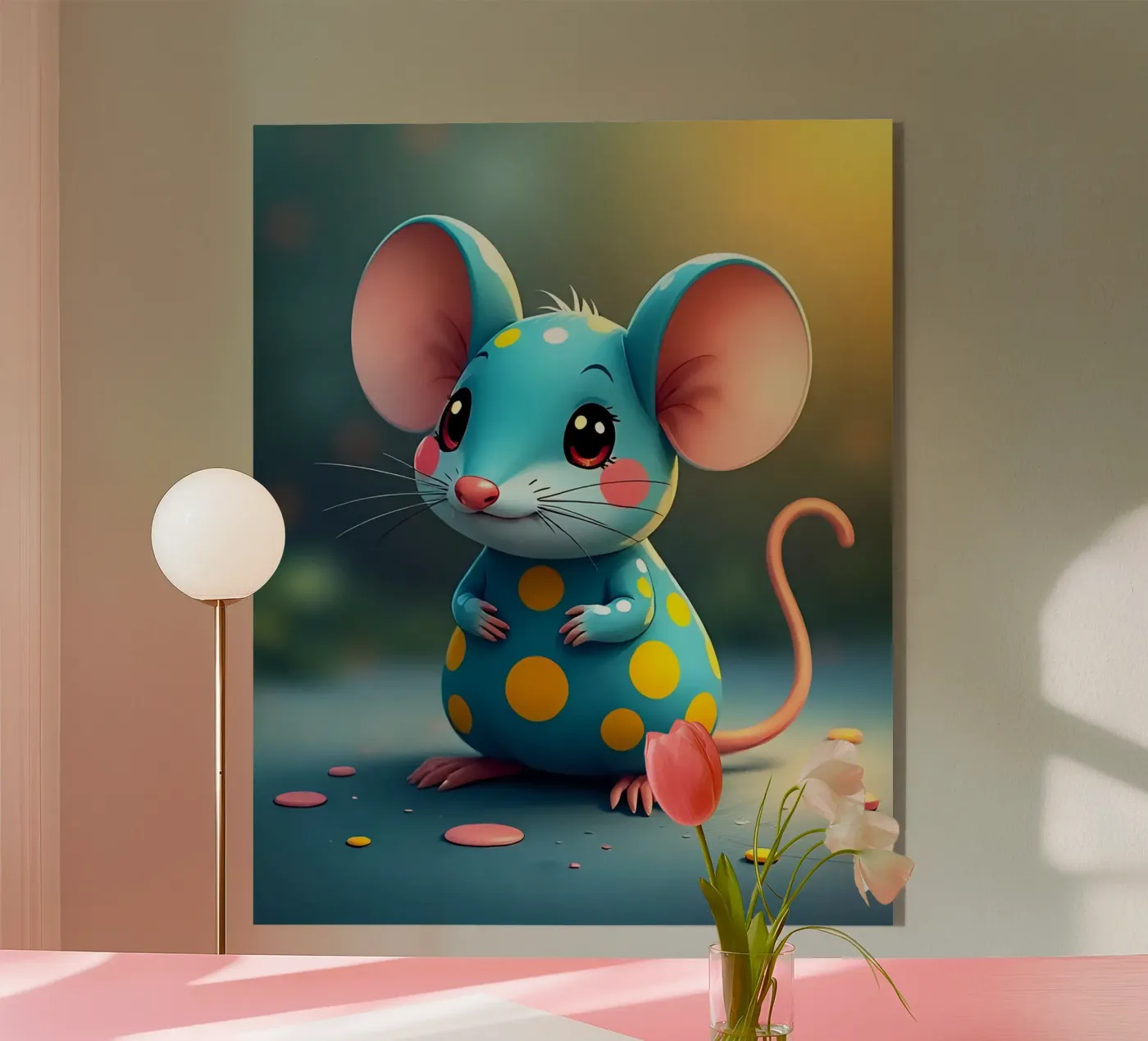 Mouse_3 acrylic glass by Tierisch bunt by LK