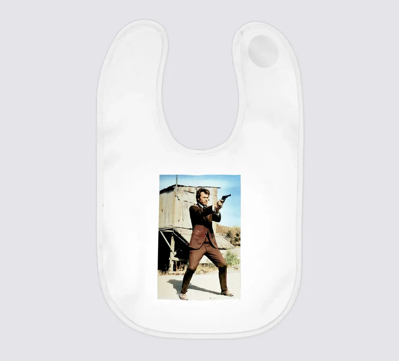 Clint Eastwood in 'Dirty Harry' bavaglino da Gallery Print and Art Limited