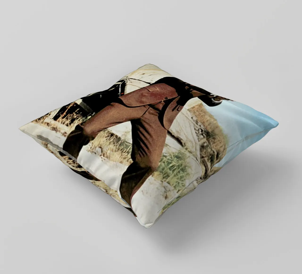 Clint Eastwood in 'Dirty Harry' cuscino da Gallery Print and Art Limited