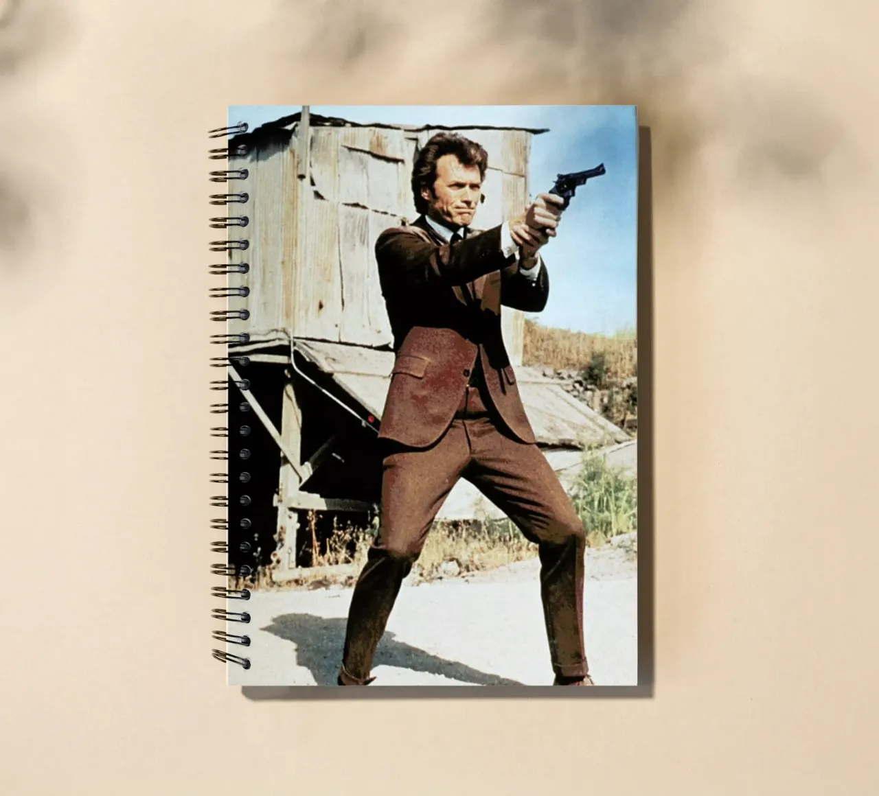 Clint Eastwood in 'Dirty Harry' spiral notebook by Gallery Print and Art Limited