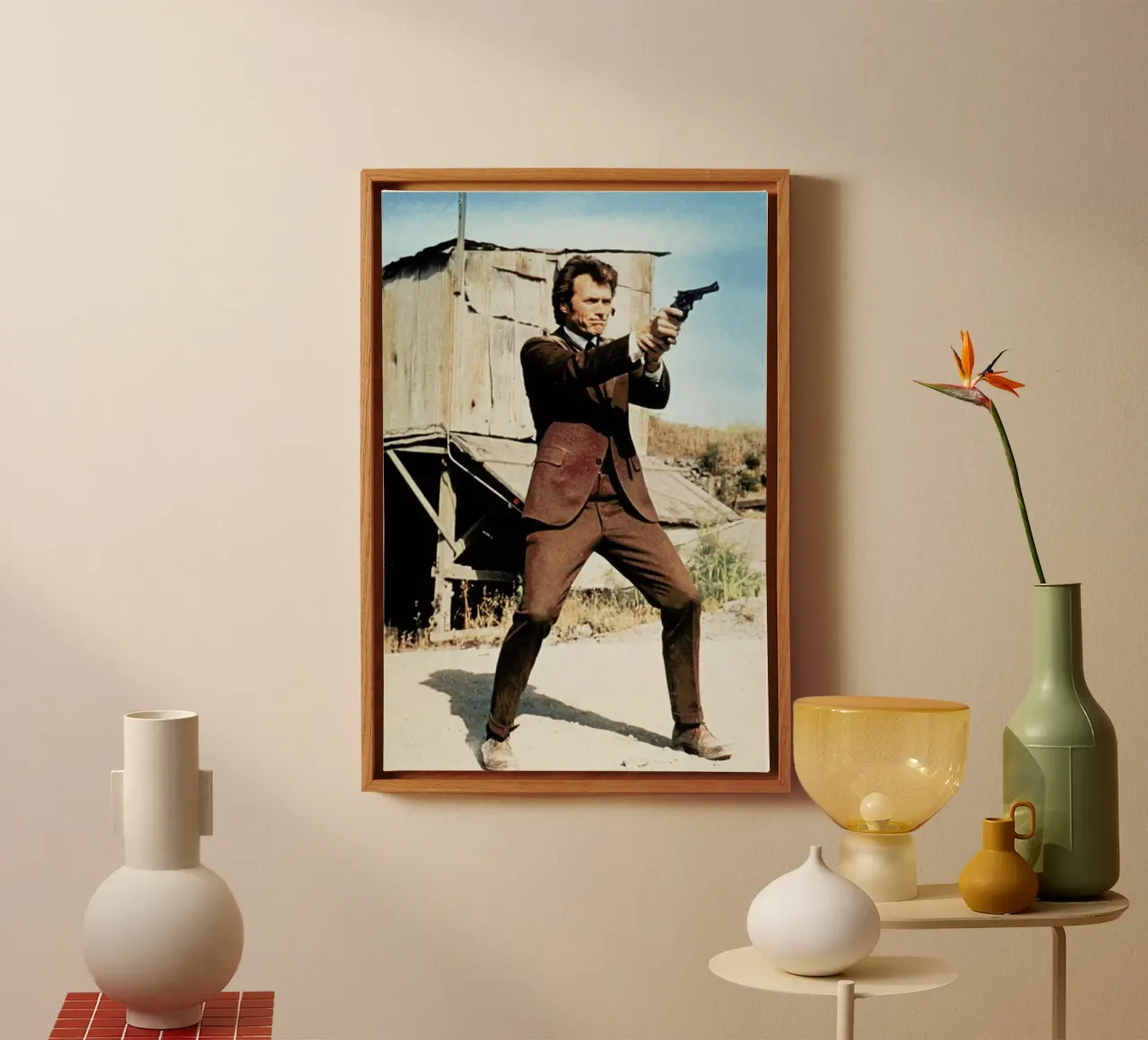 Clint Eastwood in 'Dirty Harry' canvas by Gallery Print and Art Limited