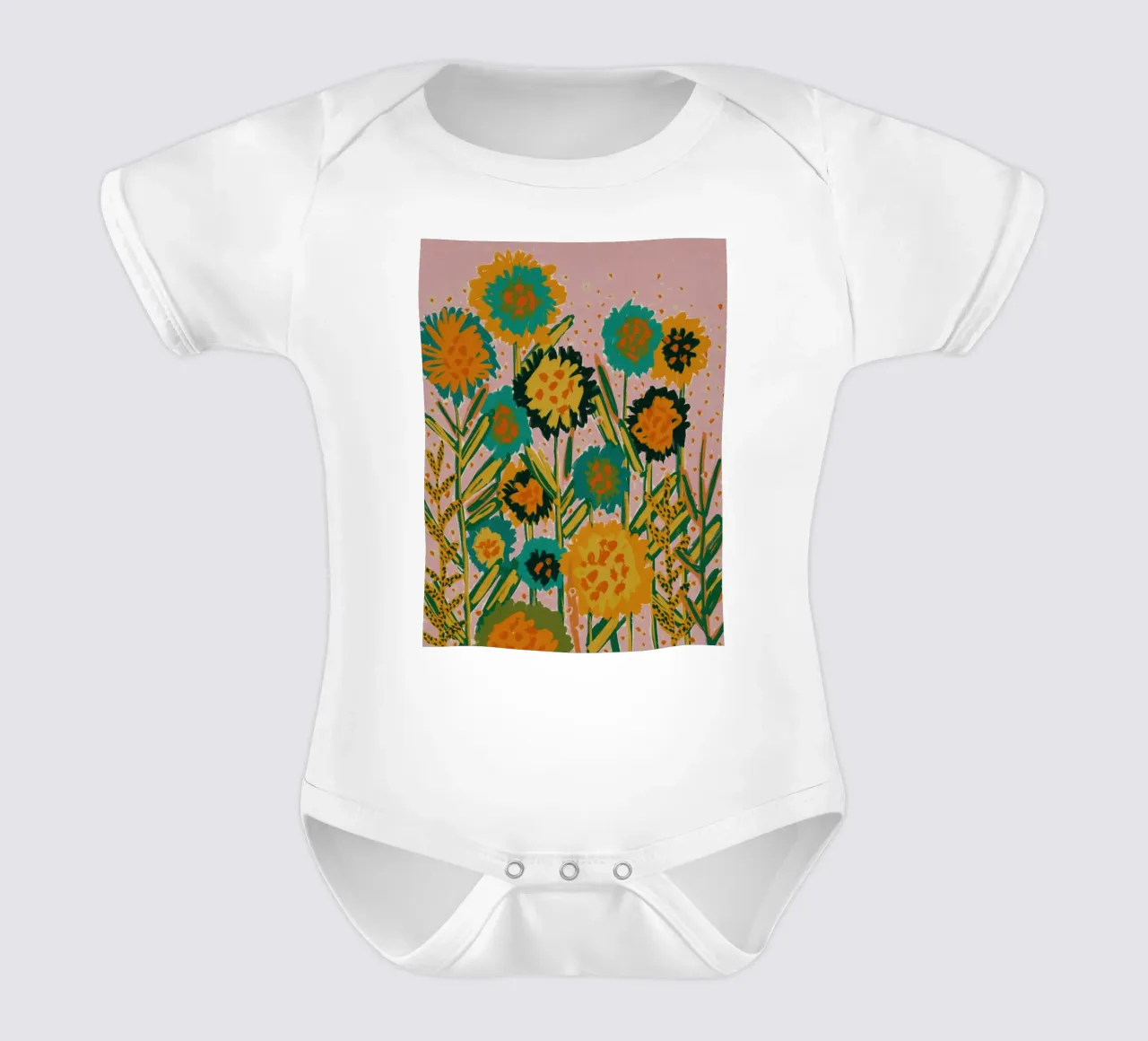 In fiore #5 body neonato maniche corte da Alisa Galitsyna
