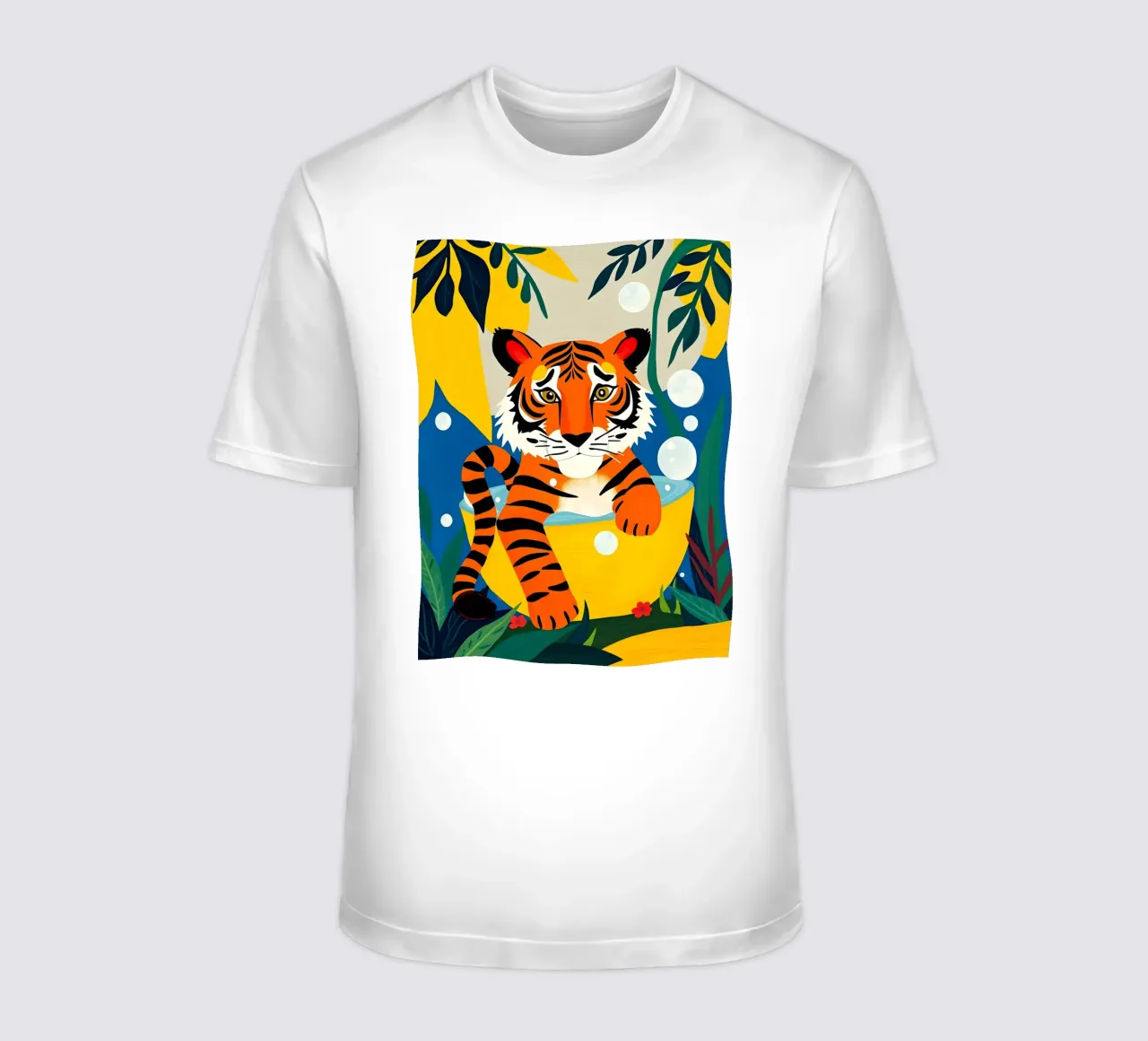 TIGER IN BATH t-shirt by ARTOMATIC