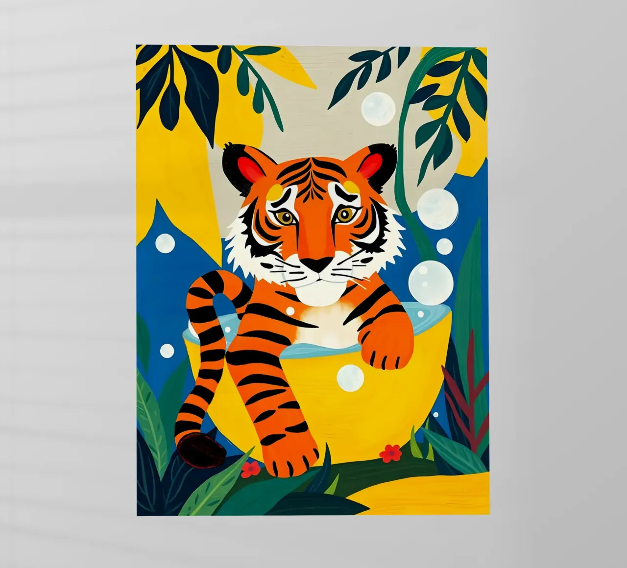 TIGRE NEL BAGNO pellicola backlit da ARTOMATIC