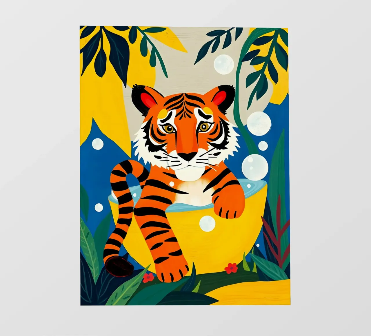 TIGRE NEL BAGNO pellicola backlit da ARTOMATIC