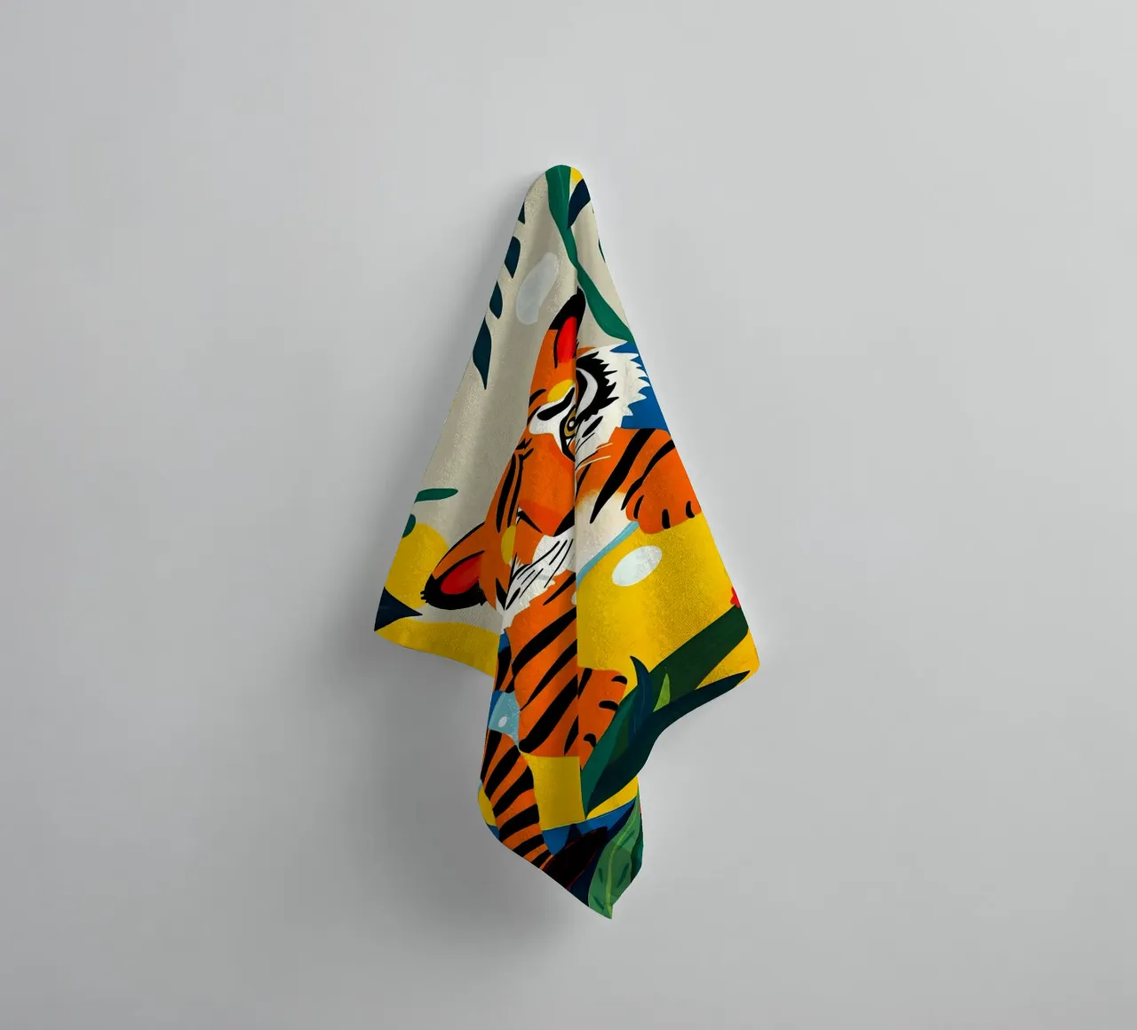 TIJGER IN BAD badhanddoek van ARTOMATIC