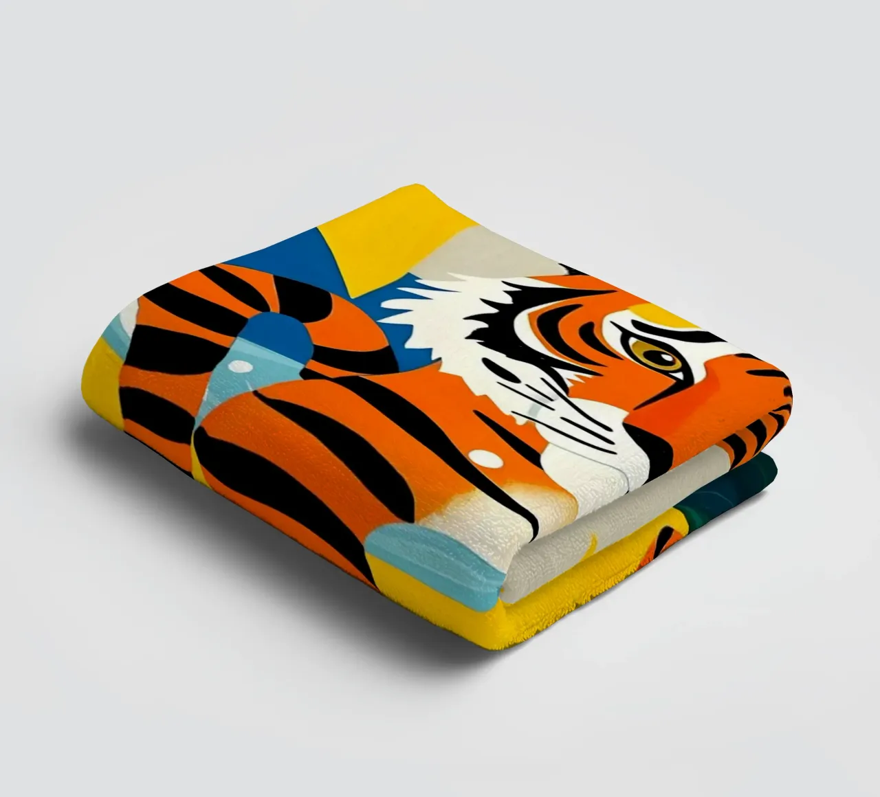 TIJGER IN BAD badhanddoek van ARTOMATIC