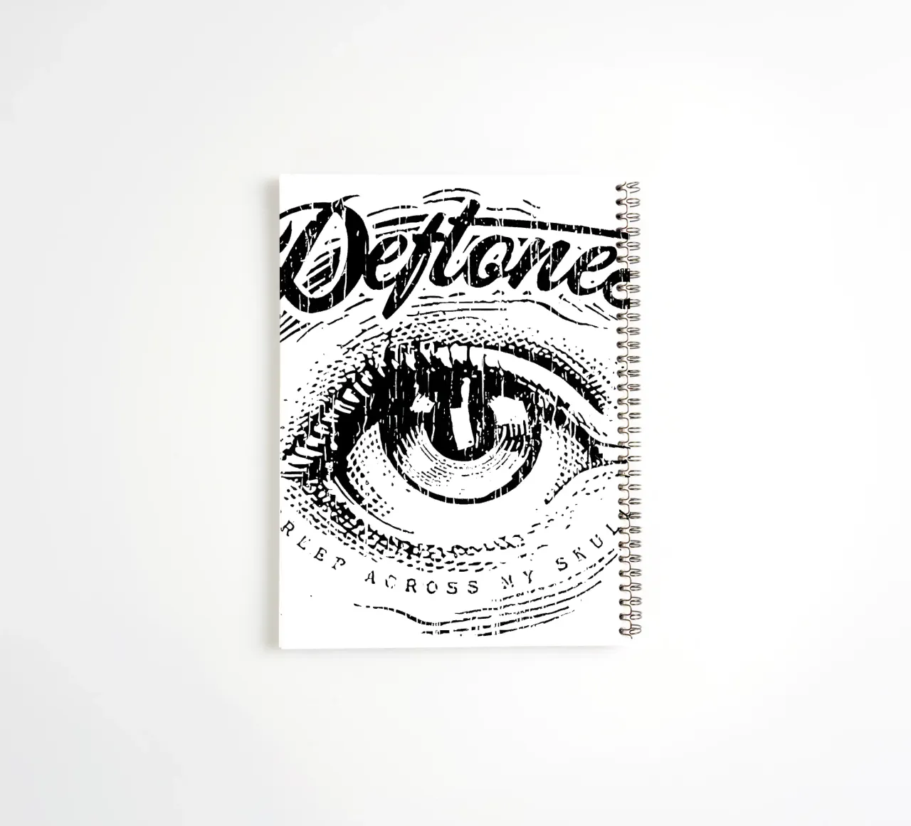 Across My Skull spiral notebook by Musc-Fav
