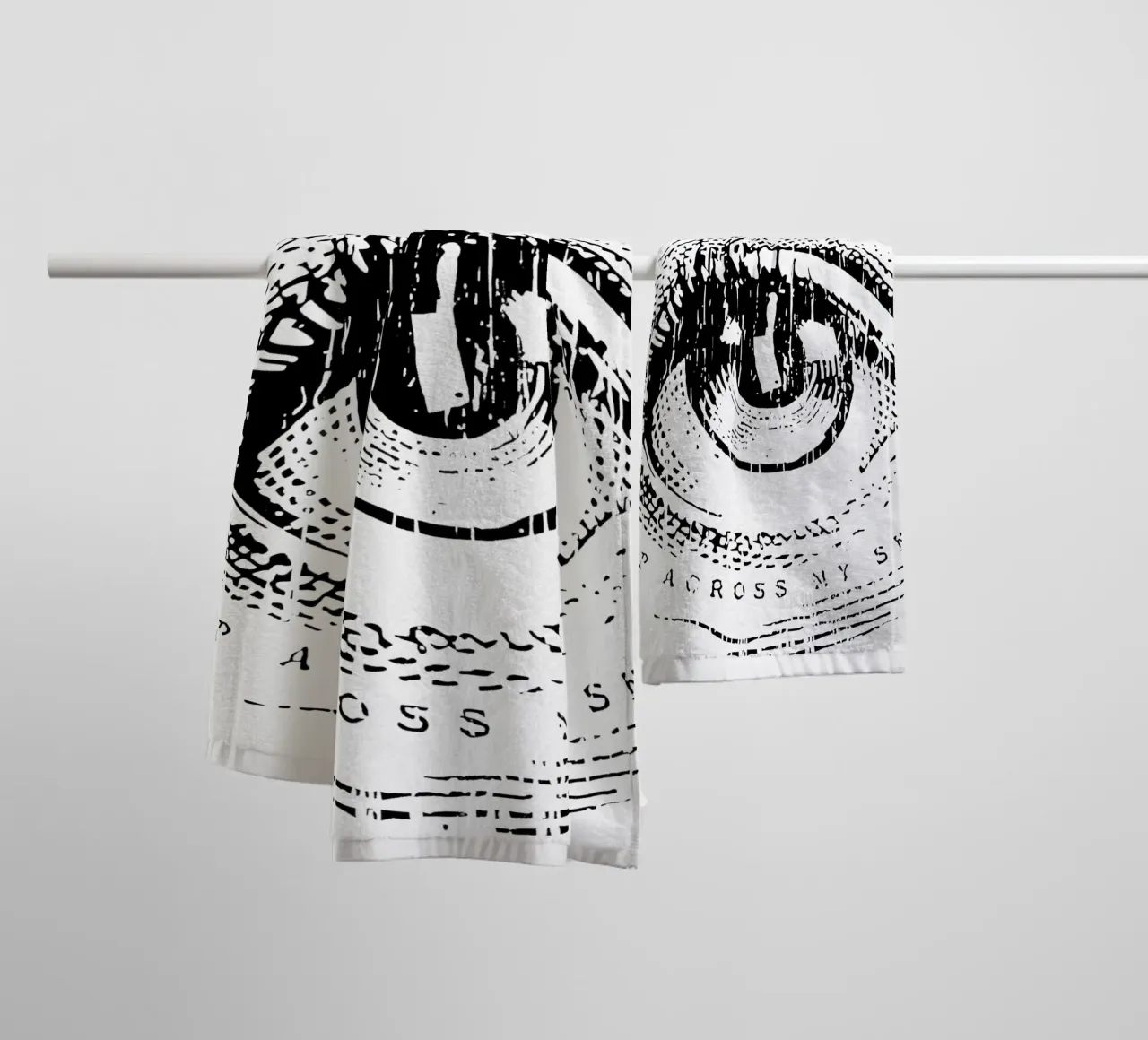 Attraverso il mio cranio asciugamano da bagno da Musc-Fav