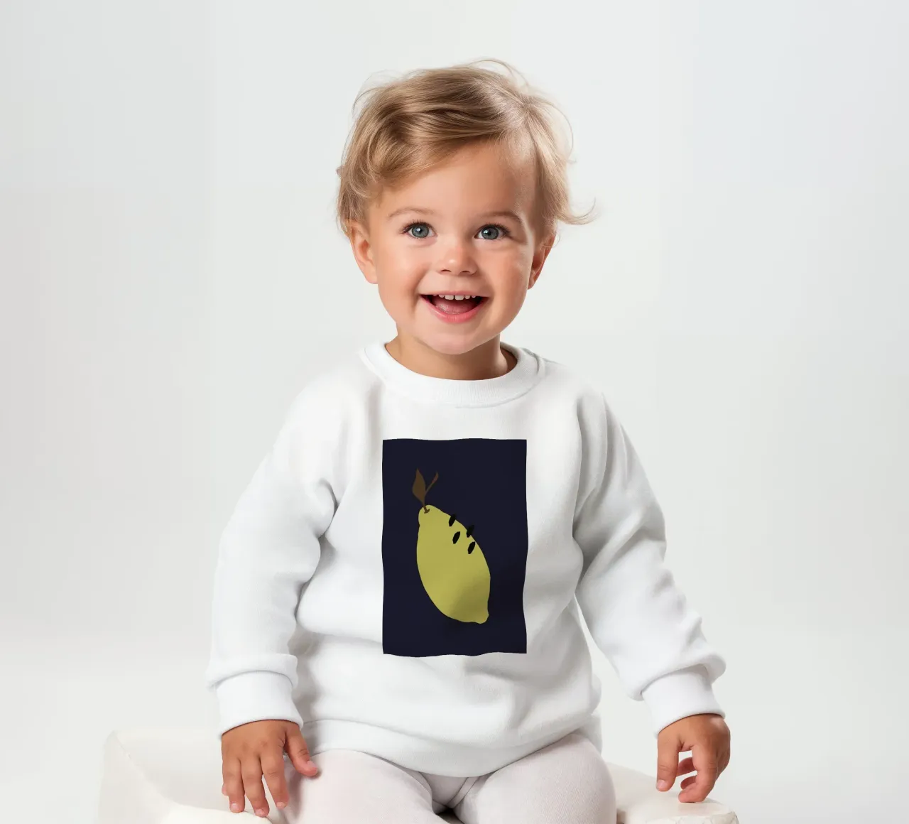 Joyful Fruits - Lemon felpa neonato da Atelier Mave