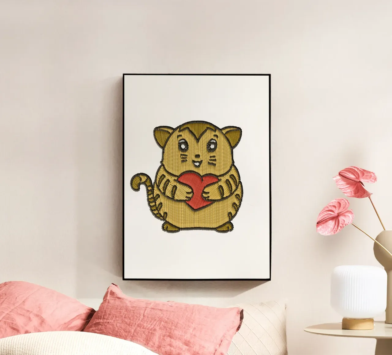 Chat Brun acrylic glass by Rosita Pepita