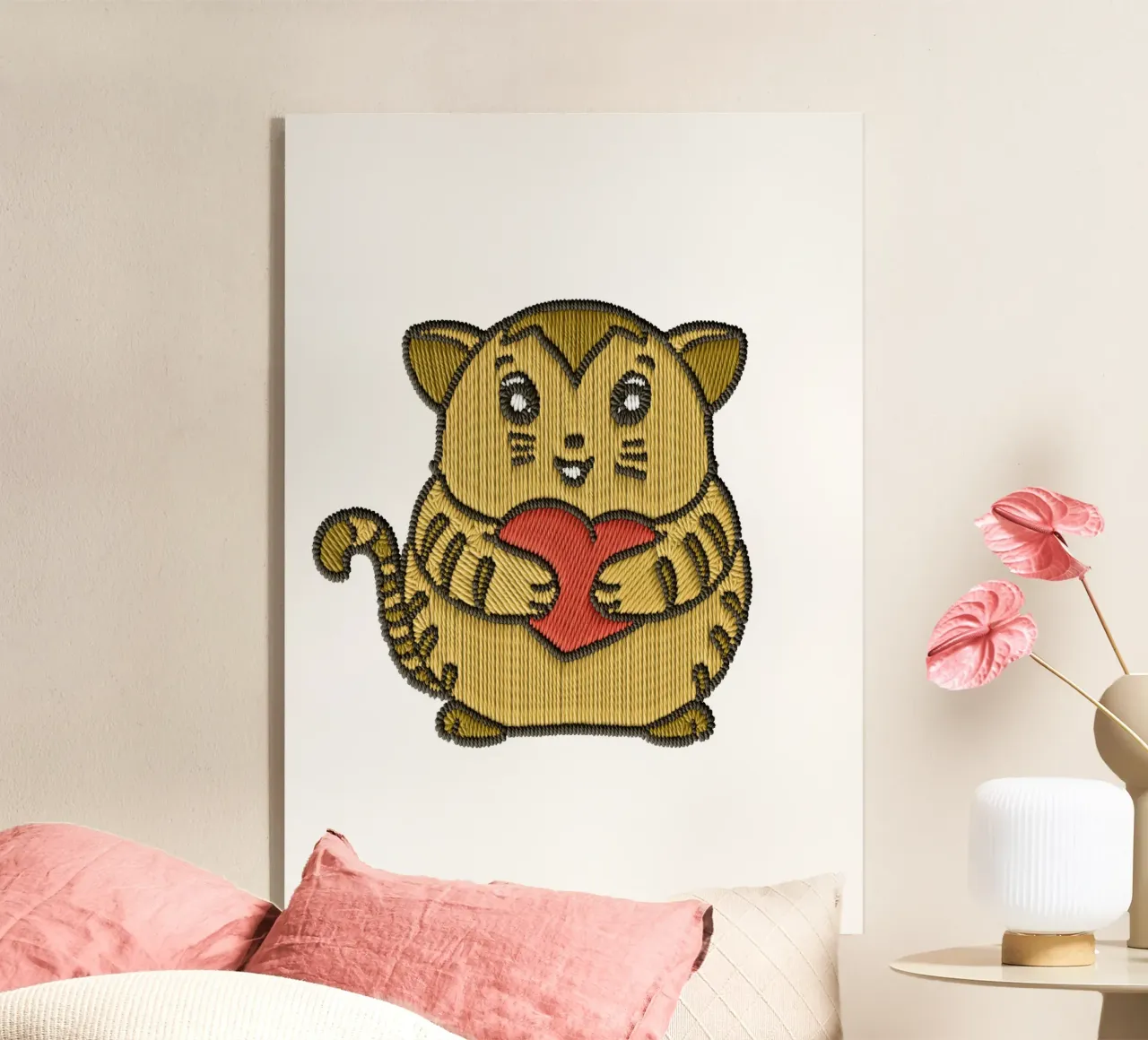 Chat Brun acrylic glass by Rosita Pepita