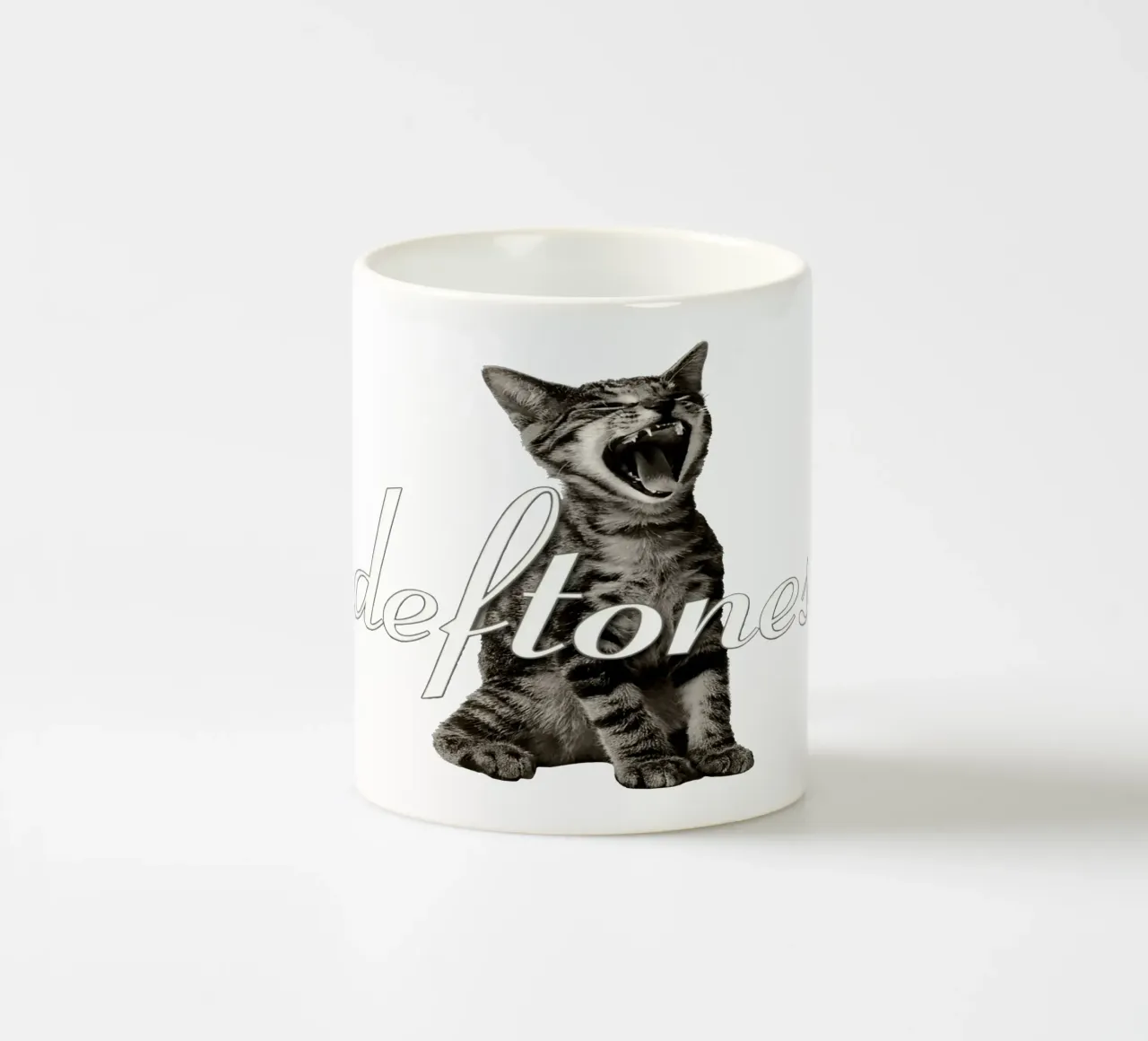Gatto arrabbiato tazza in ceramica da Musc-Fav
