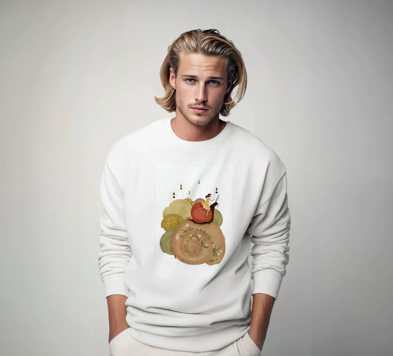 Snails felpa da Amalia Restrepo