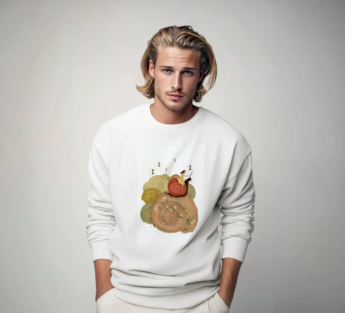 Snails felpa da Amalia Restrepo