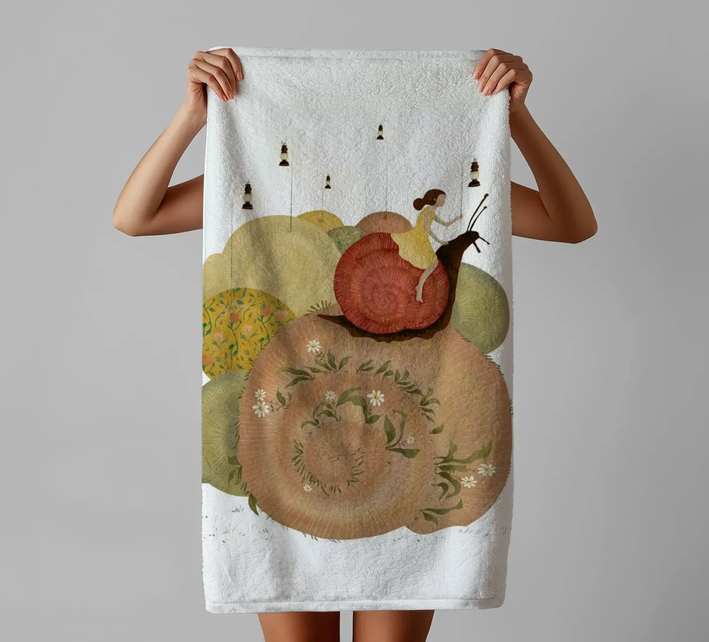 Snails badhanddoek van Amalia Restrepo