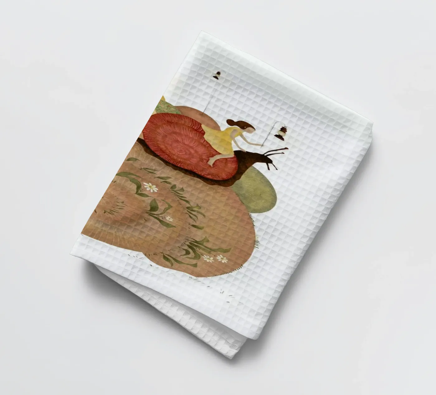 Snails Geschirrtuch von Amalia Restrepo