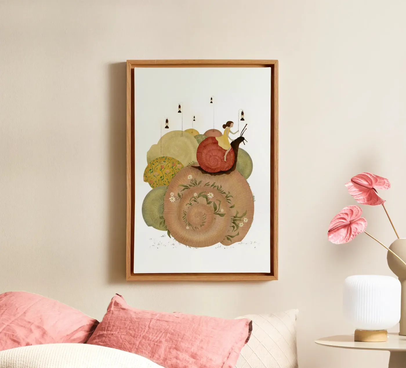 Snails tela da Amalia Restrepo