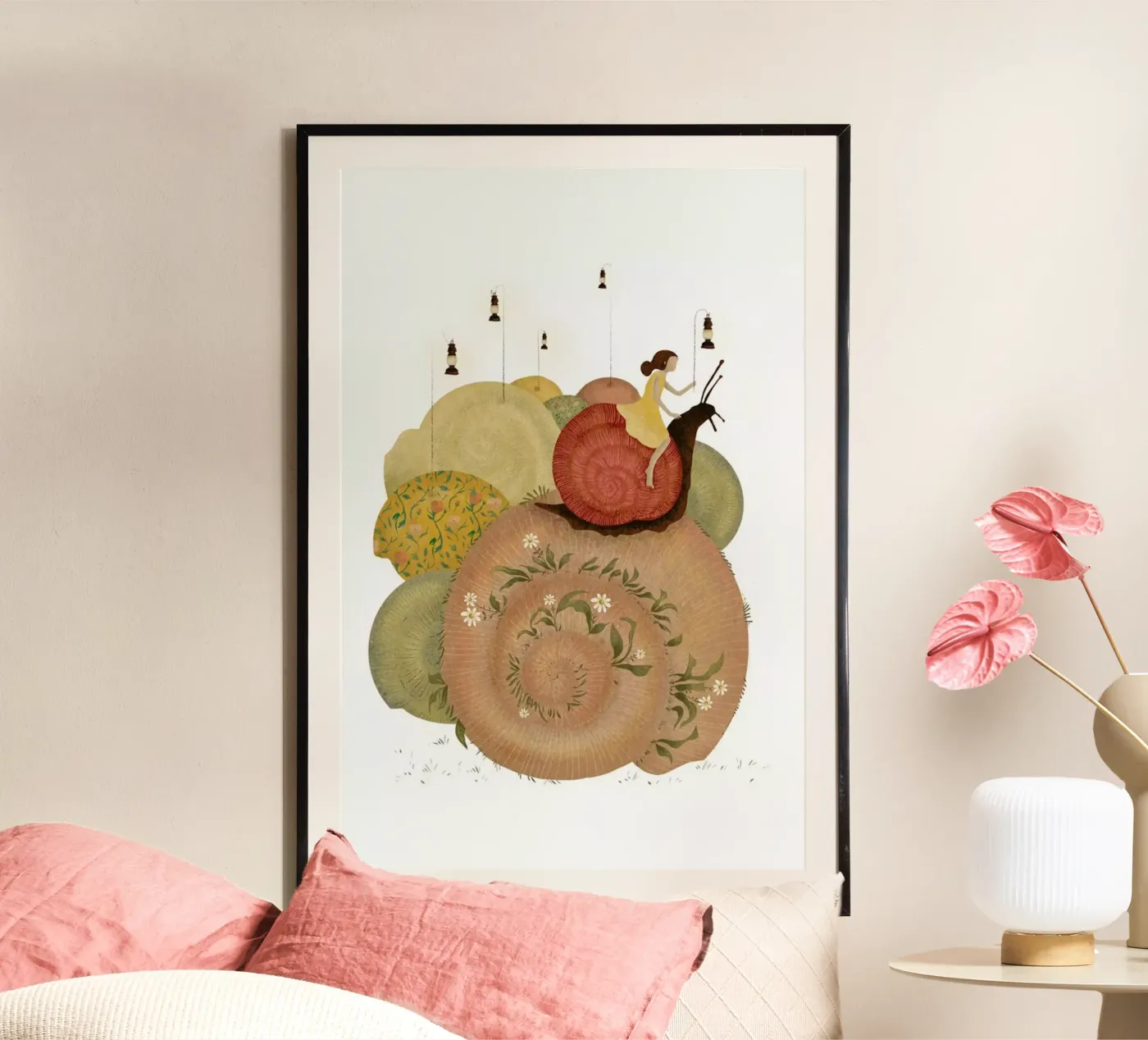 Snails poster van Amalia Restrepo