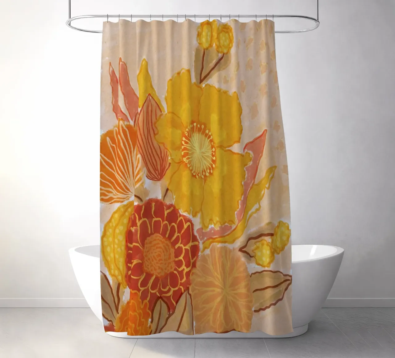 Magic Bouquet shower curtain by Alisa Galitsyna