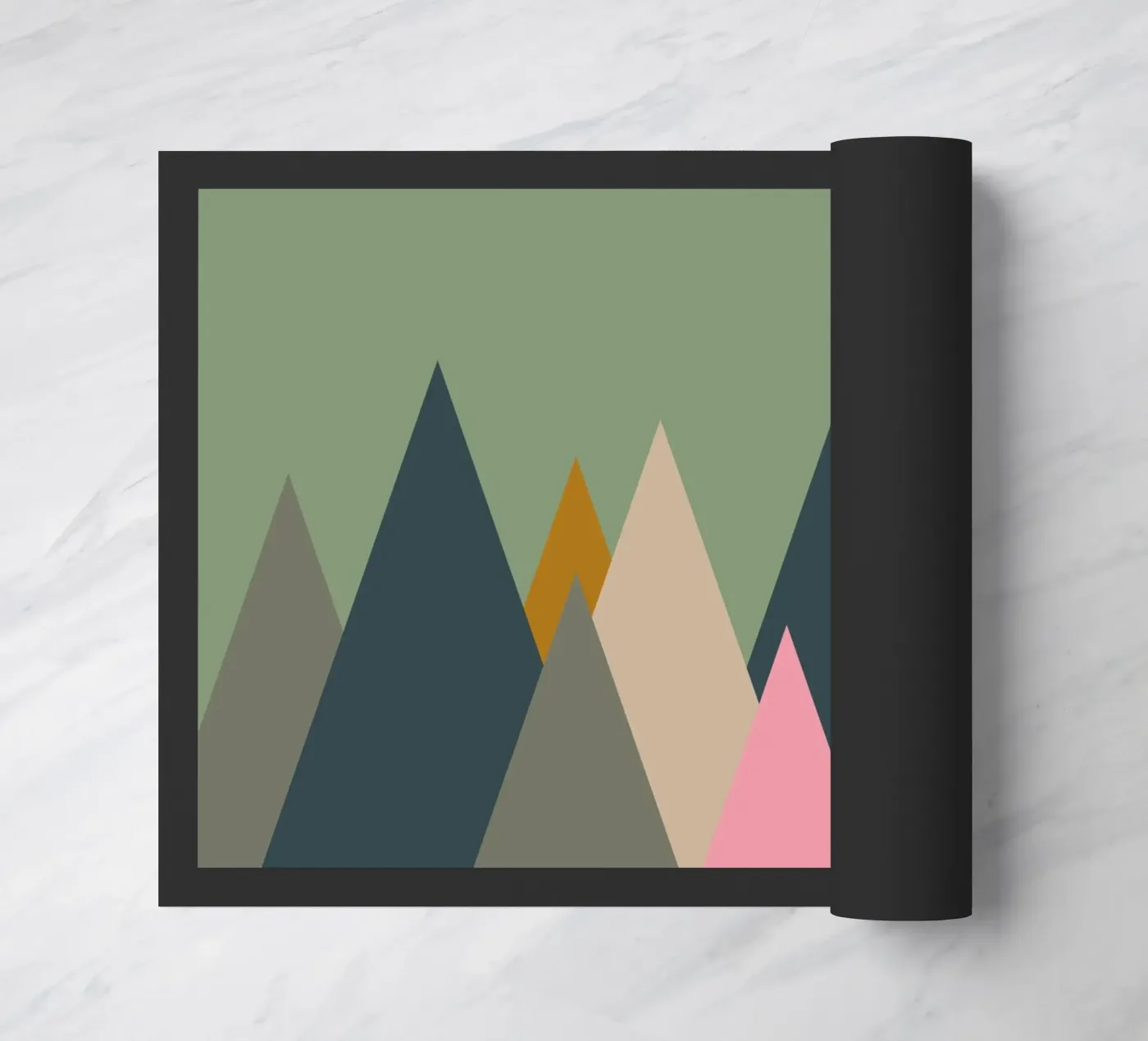 Frühlingslandschaft Fußmatte von Rose Beck Art