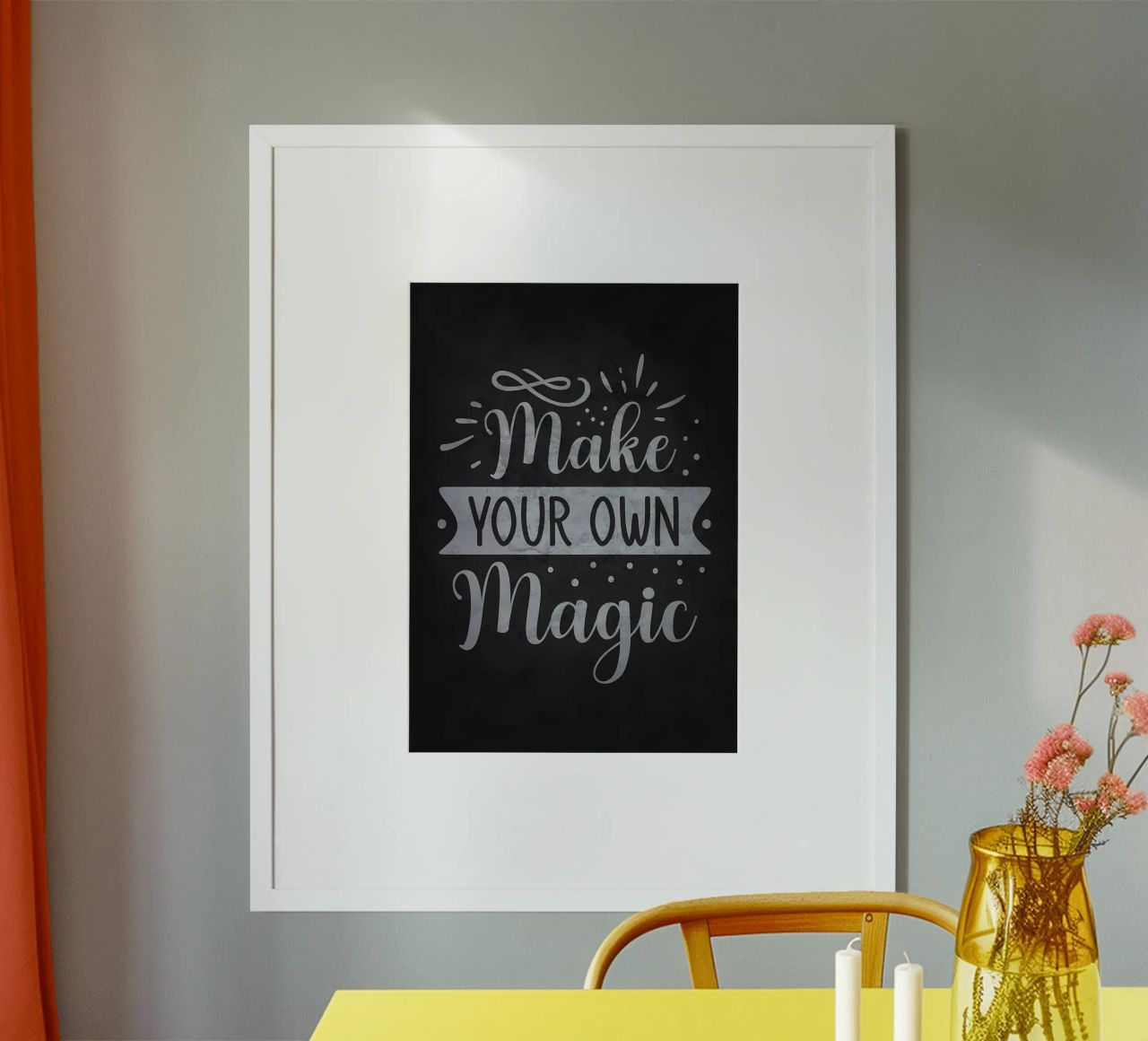Make Your Own Magic poster with aluminum frame by Raegen