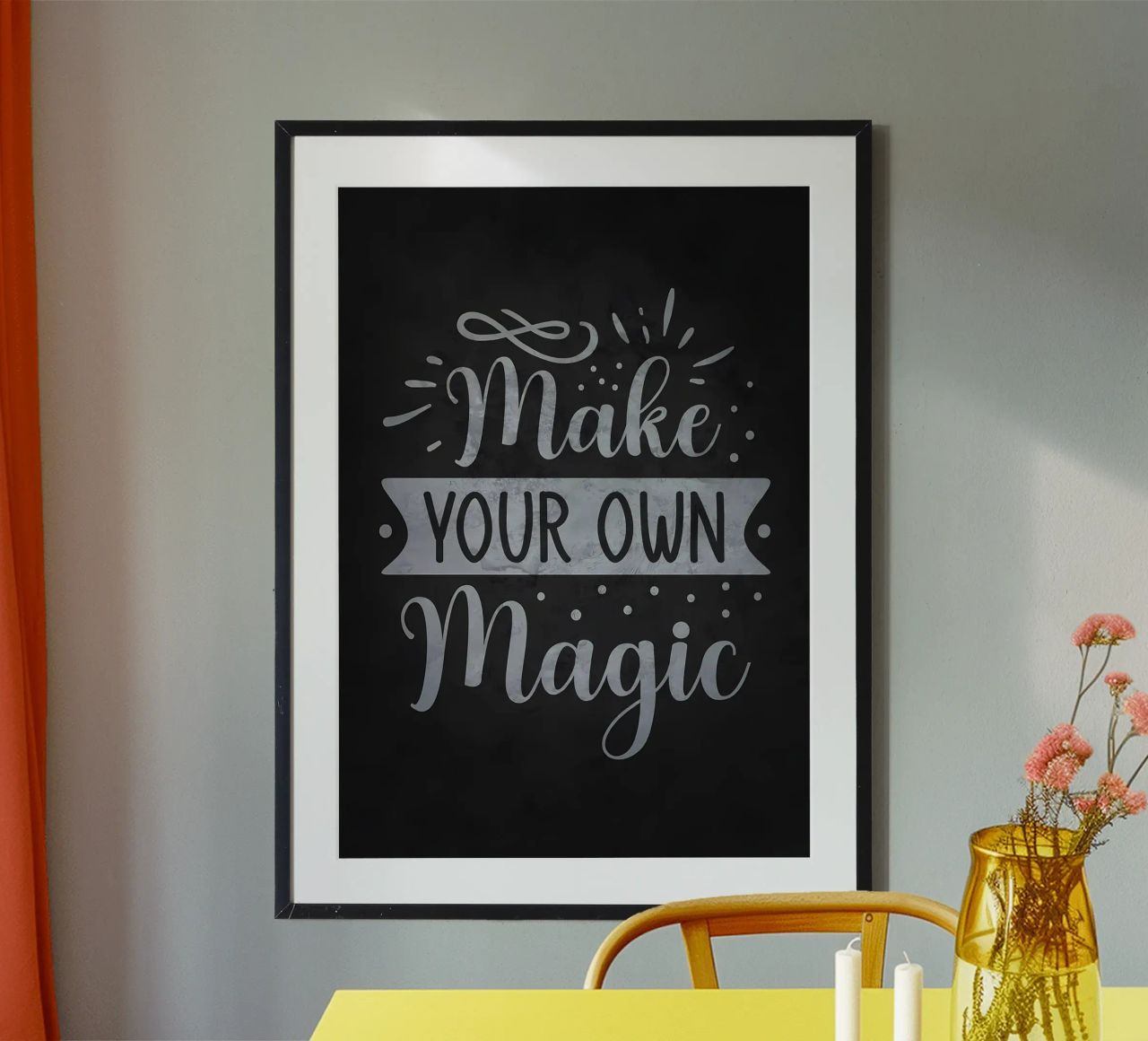 Make Your Own Magic poster with aluminum frame by Raegen