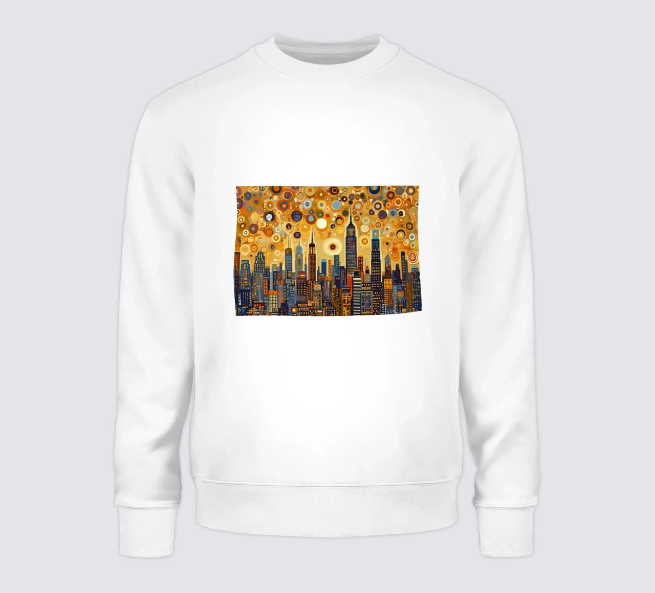 Noche estrellada NYC Skyline sudadera de Caeson