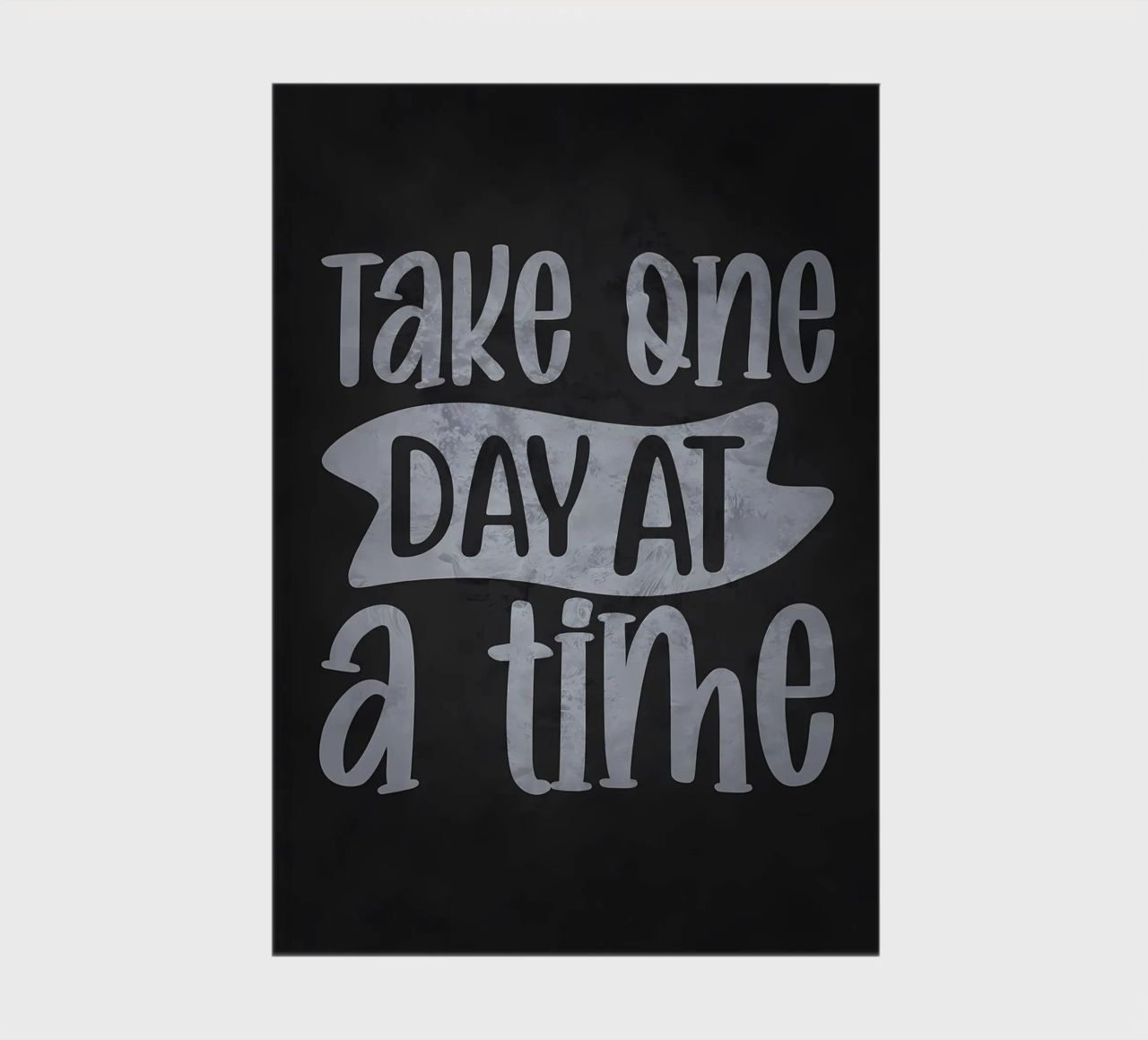 Take One Day At A Time notebook by Raegen