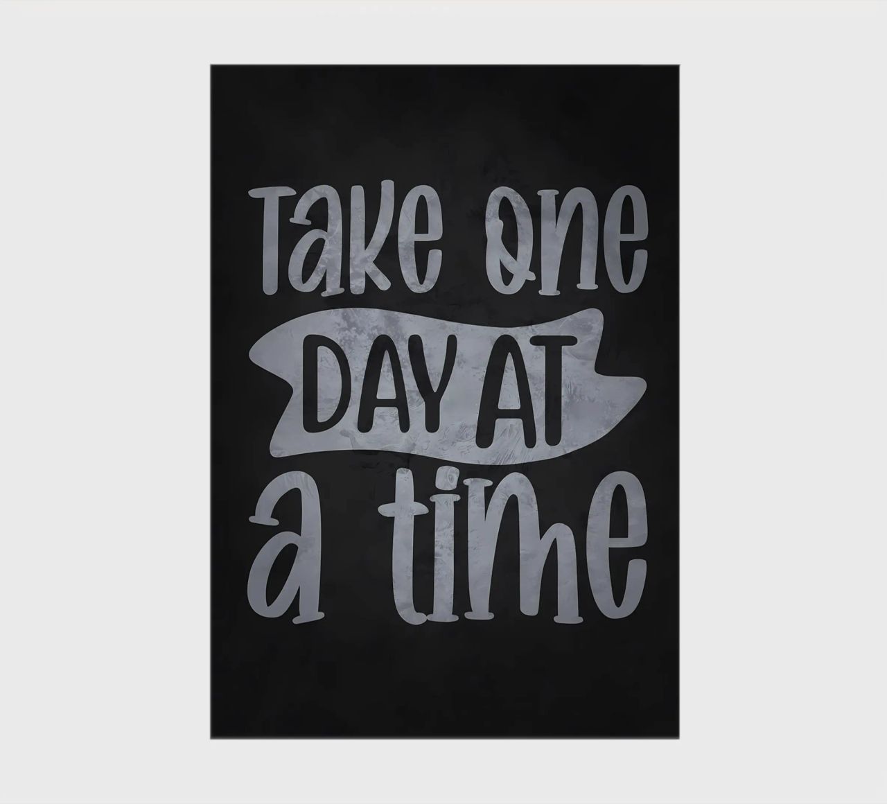 Take One Day At A Time notebook by Raegen