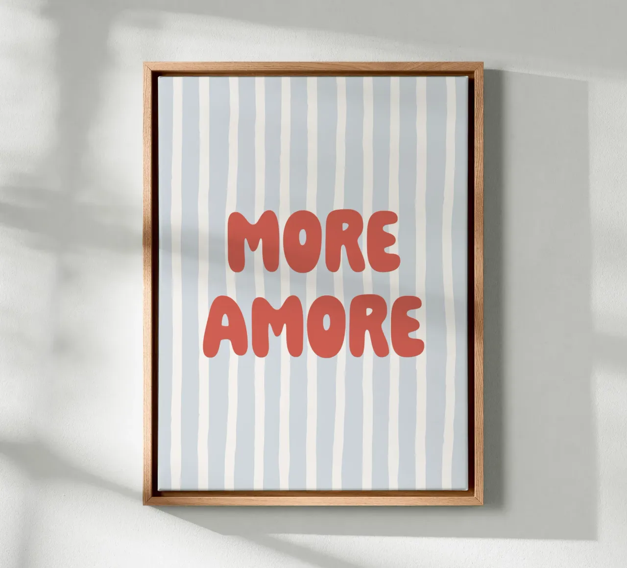 More Amore tela con Cornice a cassetta da we line studio - design