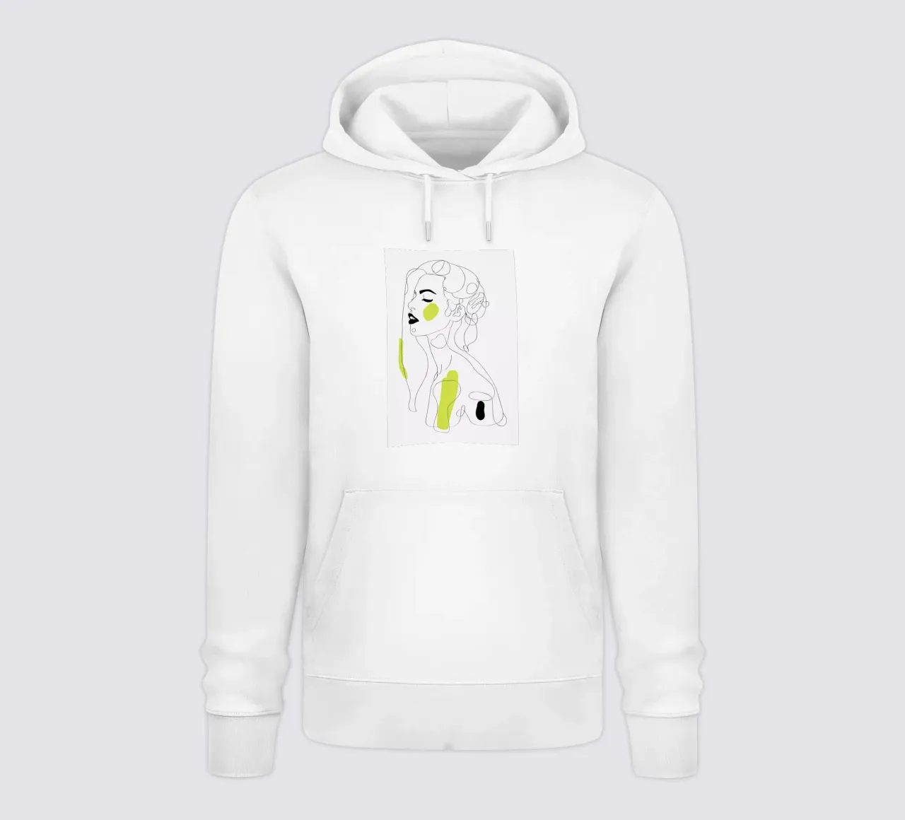 One Line Girl Part 2 felpa con cappuccio da Nettsch