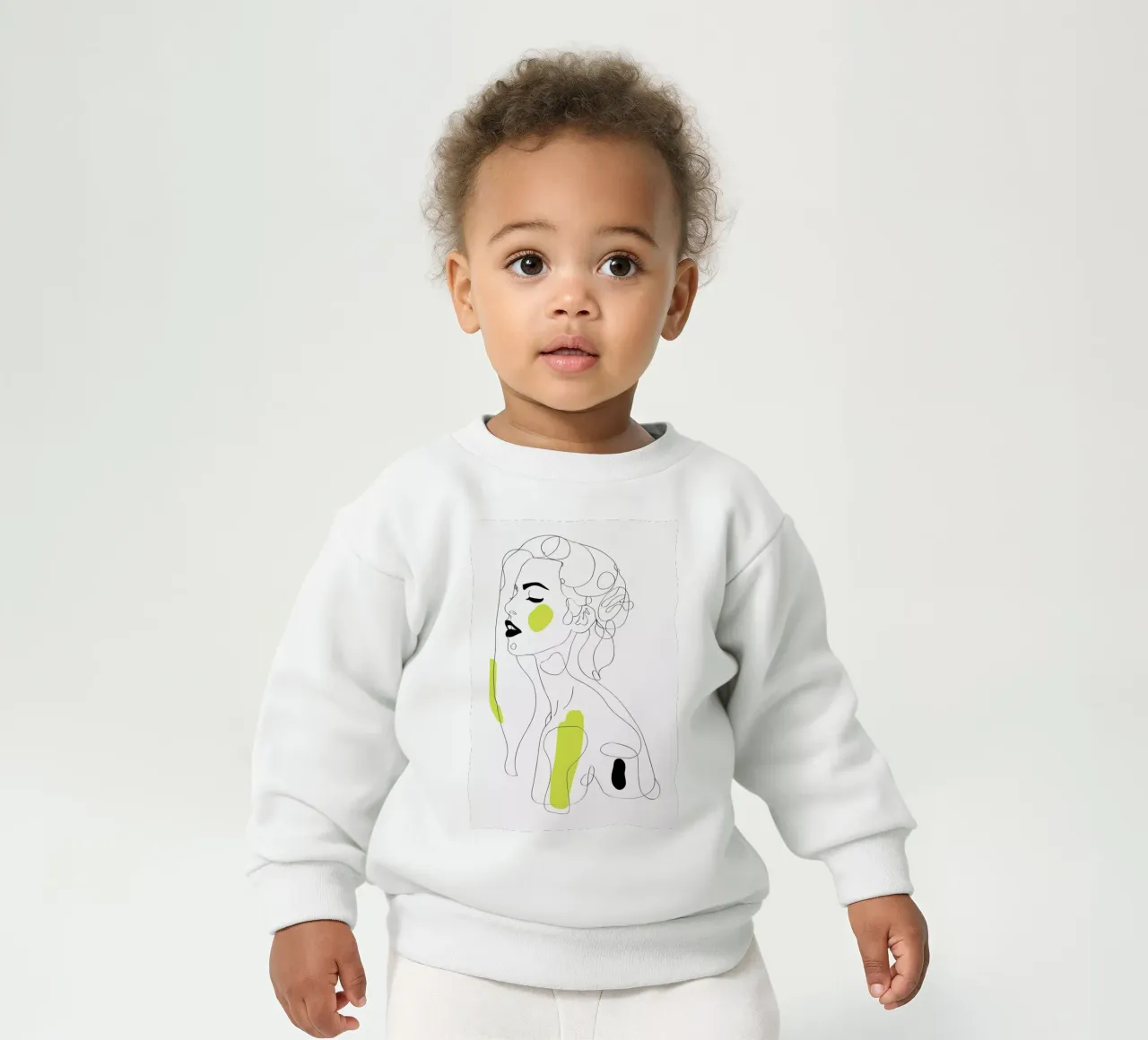 One Line Girl Part 2 felpa neonato da Nettsch