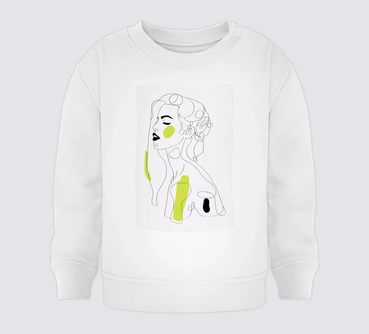 One Line Girl Part 2 felpa neonato da Nettsch