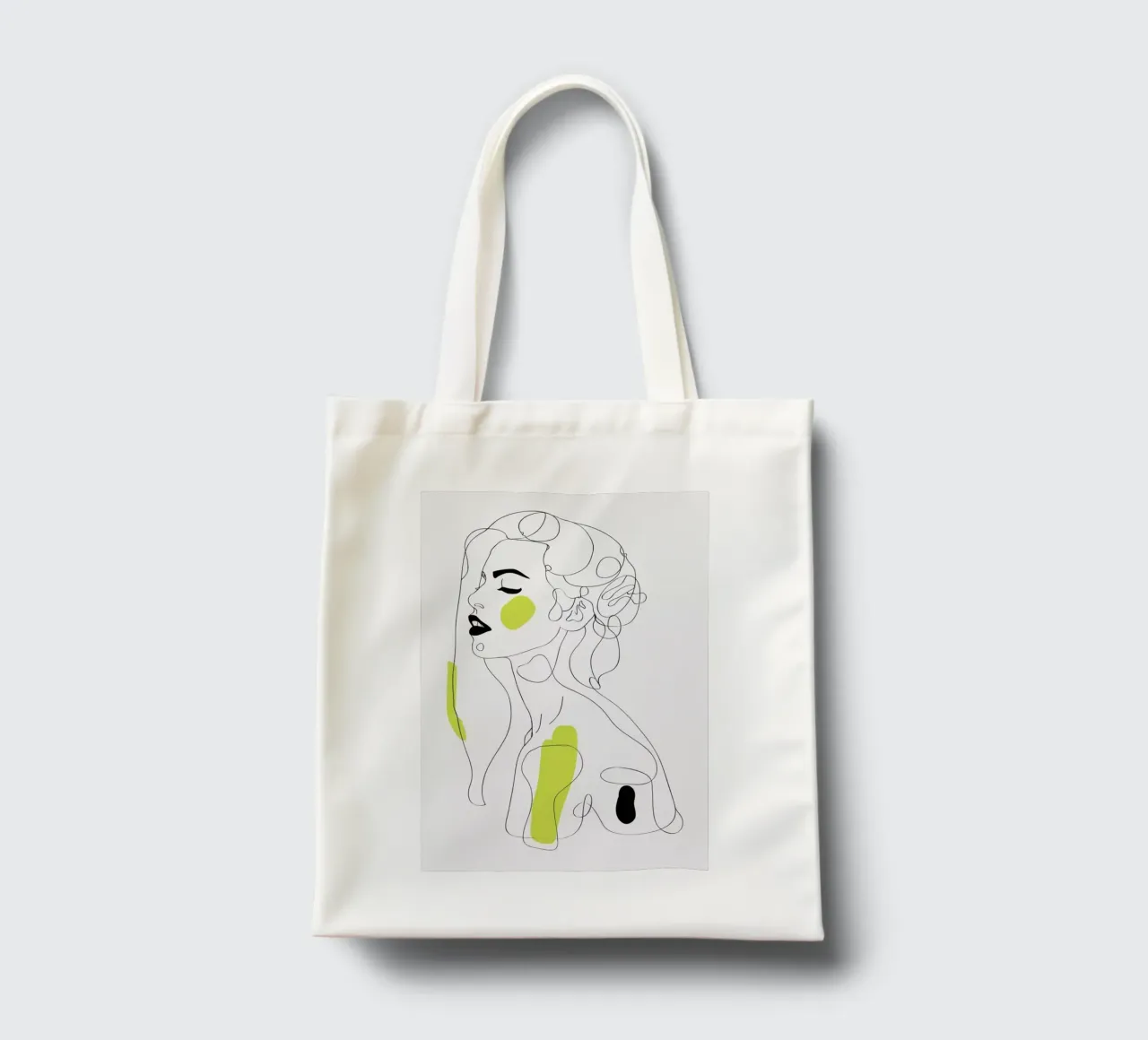 One Line Girl Part 2 borsa in juta da Nettsch
