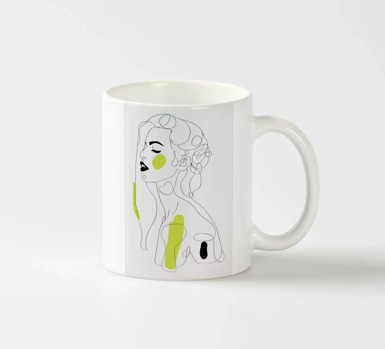 One Line Girl Part 2 tazza in ceramica da Nettsch