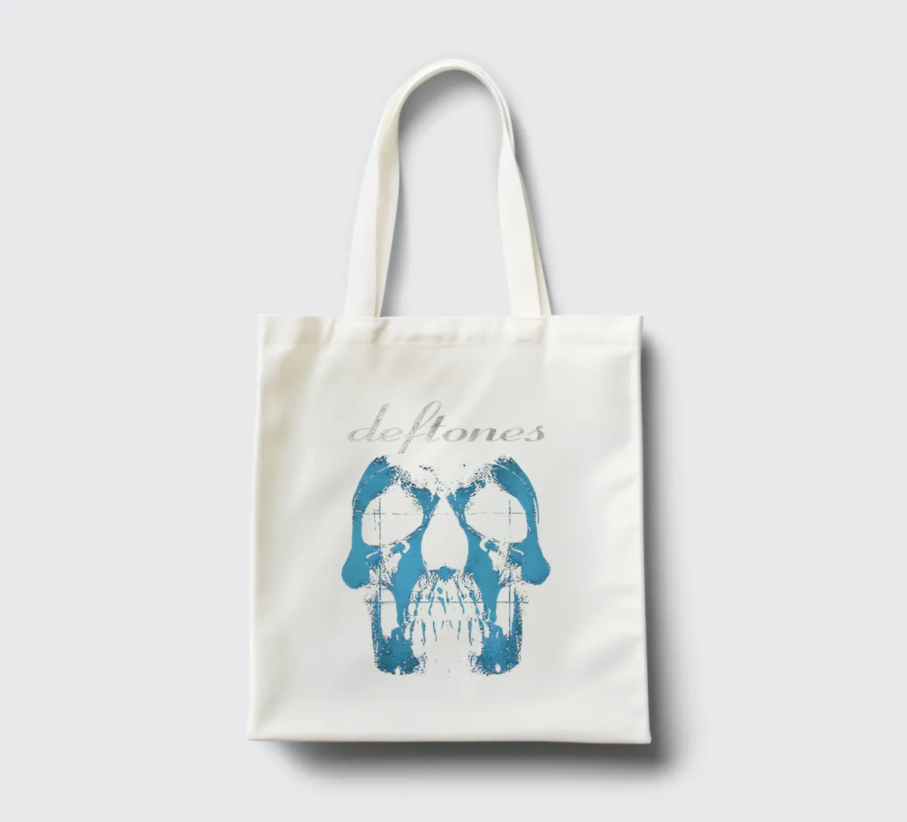 Teschio blu borsa in juta da Musc-Fav