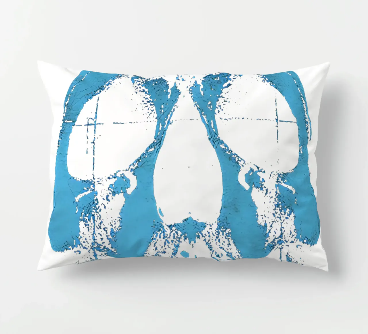 Teschio blu cuscino da Musc-Fav