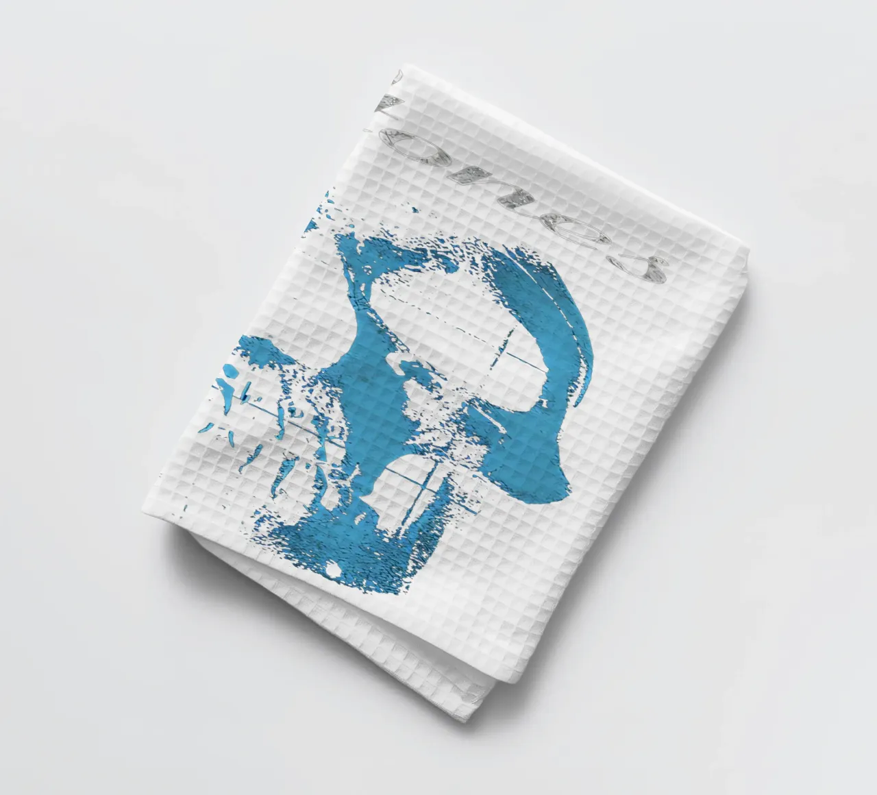 Teschio blu canovaccio da cucina da Musc-Fav