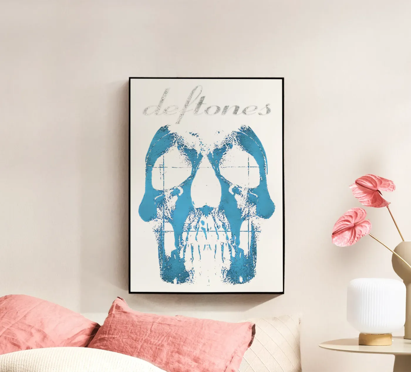 Blue Skull acrylic glass by Musc-Fav