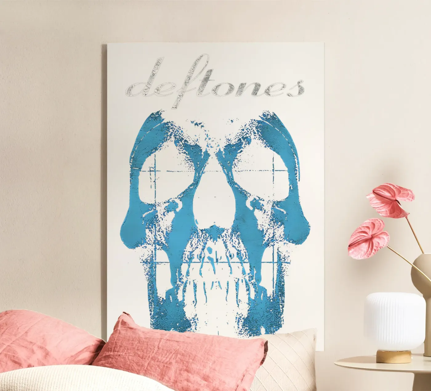 Blue Skull acrylic glass by Musc-Fav