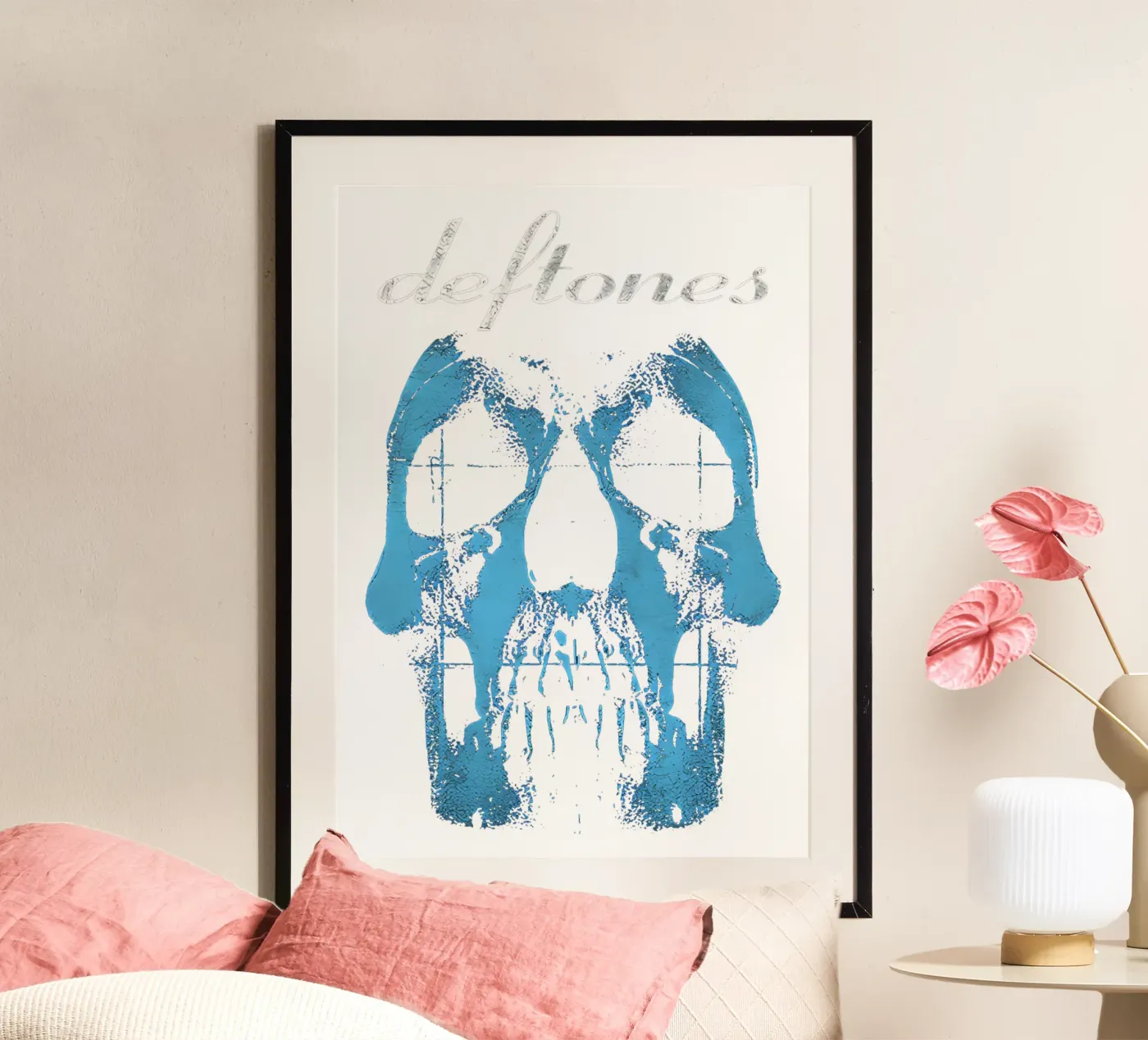 Teschio blu poster da Musc-Fav
