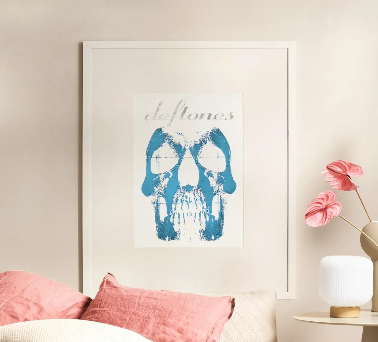 Teschio blu poster da Musc-Fav