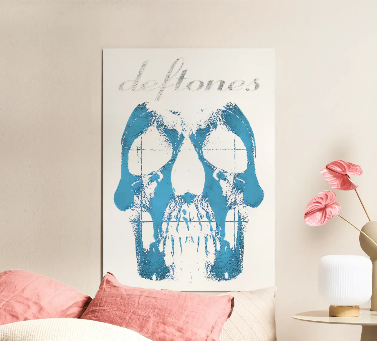 Teschio blu poster da Musc-Fav