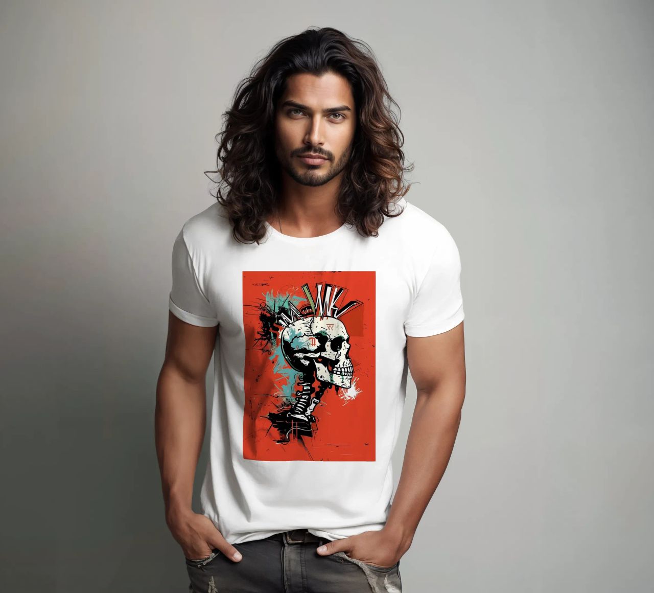 Cranio appuntito t-shirt da Caeson