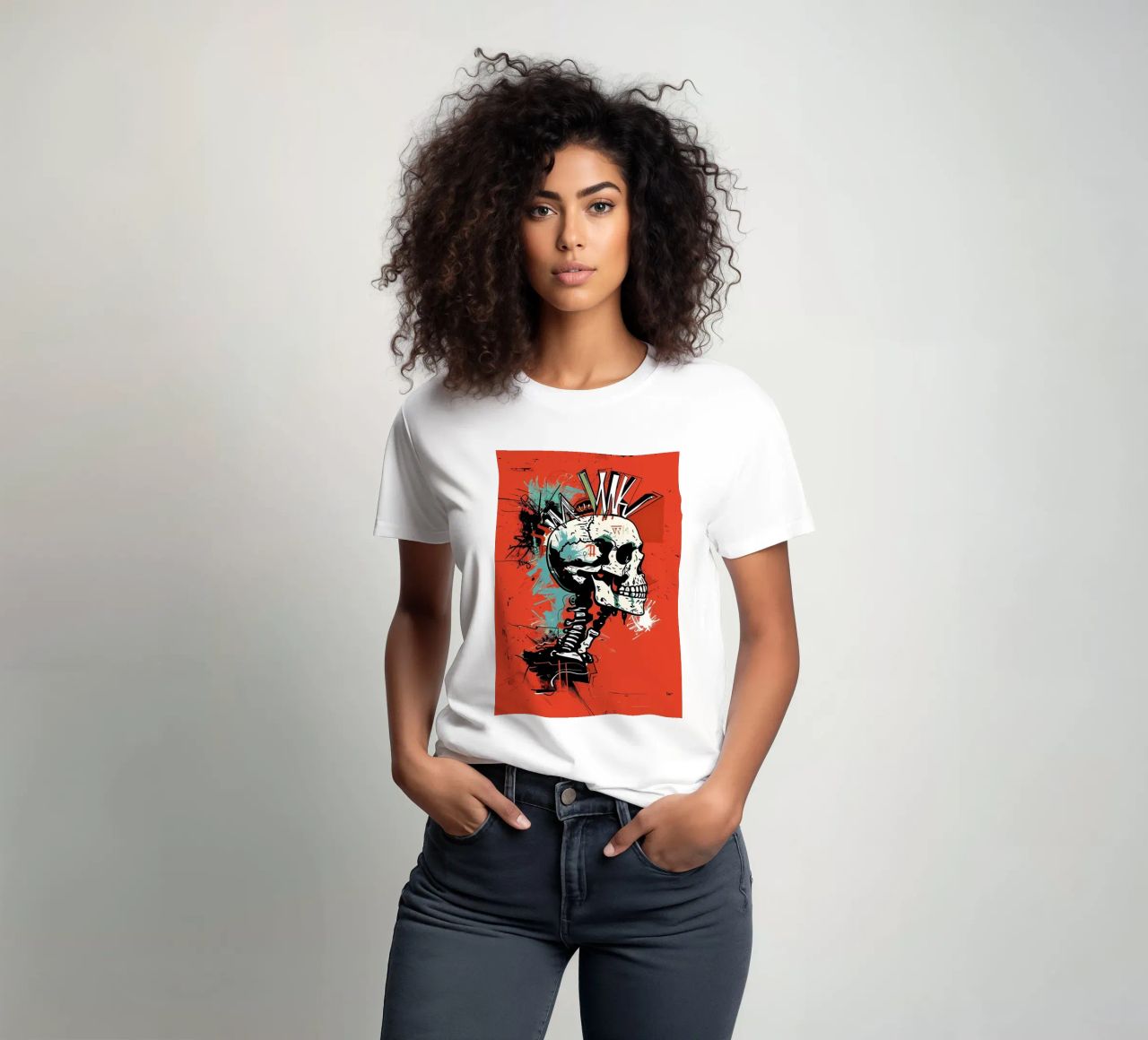 Cranio appuntito t-shirt da Caeson