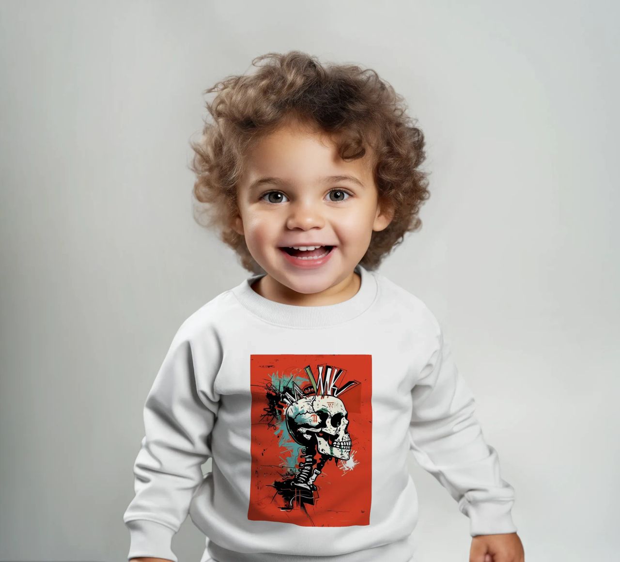 Cranio appuntito felpa neonato da Caeson