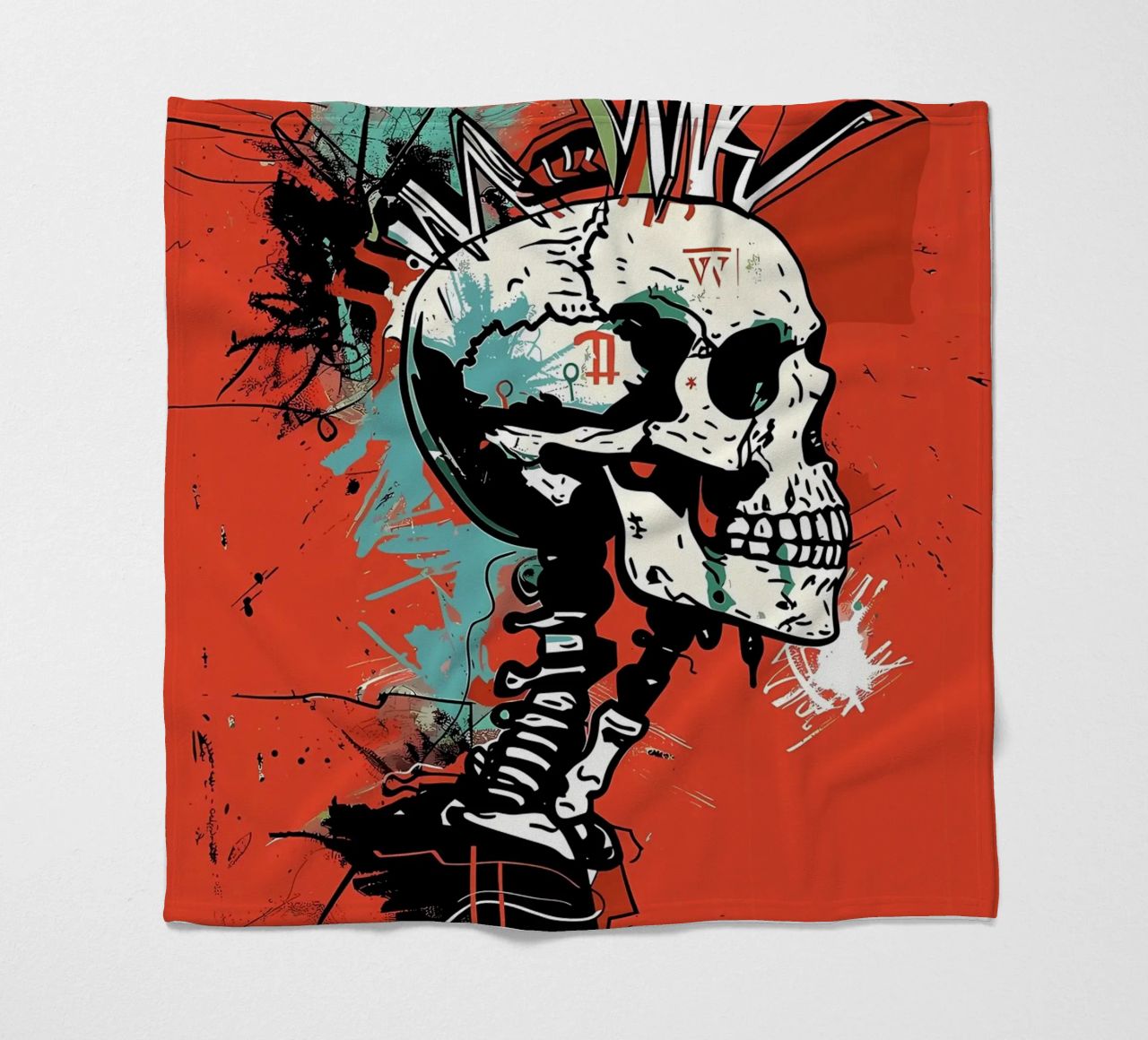 Cranio appuntito coperta in pile da Caeson