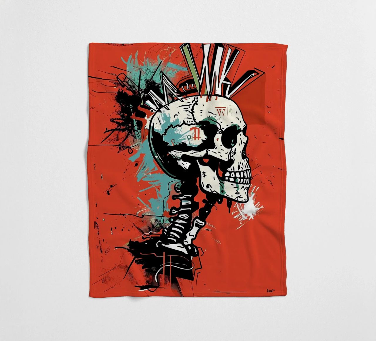 Cranio appuntito coperta in pile da Caeson